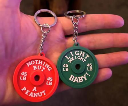 Kit Chaveiros Anilha Duplo